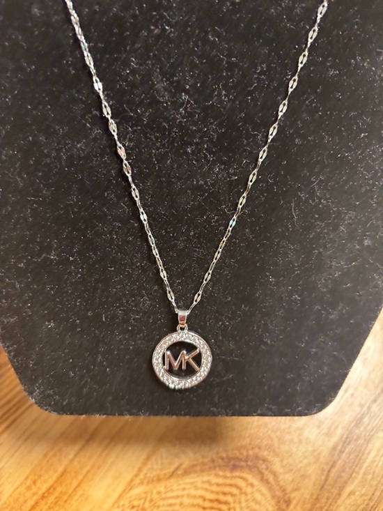 Michael Kors Jewelry - Michael Kors Silver pendant stainless steel necklace